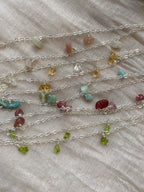 Delicate Gemstone Chain Necklace