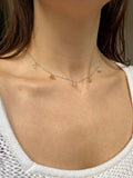 Delicate Gemstone Chain Necklace