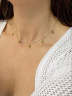 Delicate Gemstone Chain Necklace